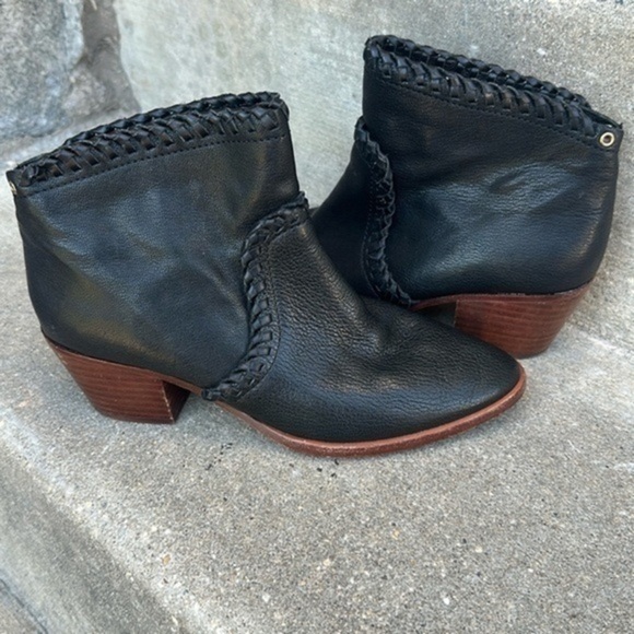 kate spade Shoes - Kate Spade Leather Black Booties Size 7M